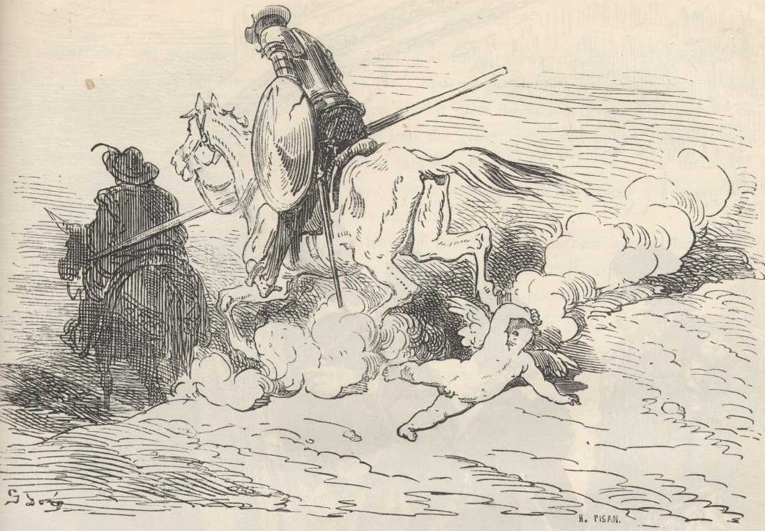 Ilustración de Gustave Doré del capítulo 57 de la Segunda Parte de Don Quijote, usada como referencia visual del mismo capítulo; no representa necesariamente la escena exacta de «Sancho razonó que las bellotas de Teresa no eran cohecho».