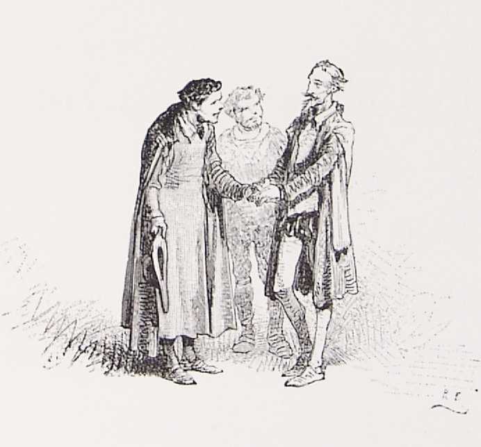 Ilustración histórica del capítulo 4 de la Segunda Parte del Quijote.