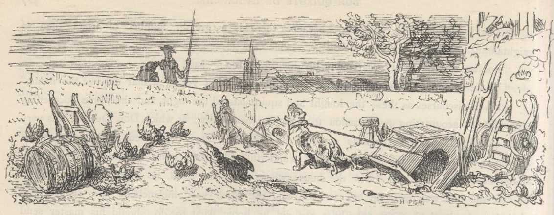 Don Quijote y Sancho recorren El Toboso de noche durante la búsqueda del supuesto palacio.