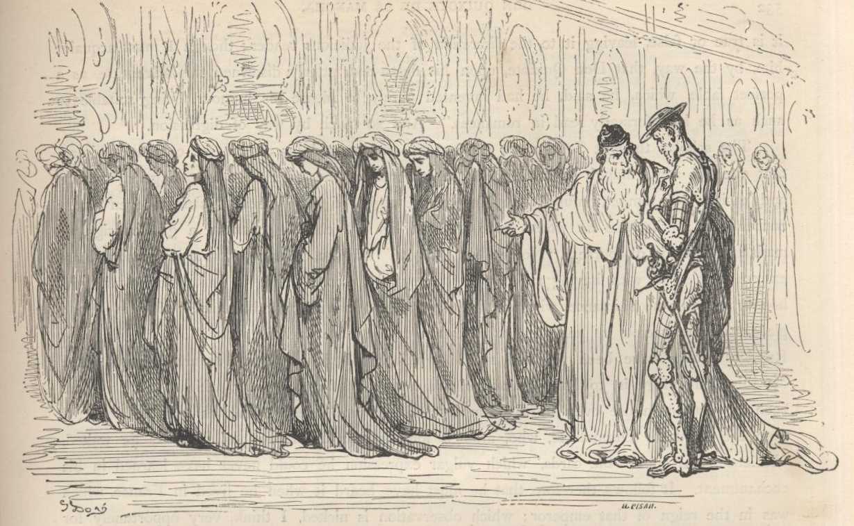 Ilustración de Gustave Doré vinculada al capítulo 24 de la Segunda Parte de Don Quijote; funciona como referencia visual del capítulo y no necesariamente de cada detalle de «Un disparate de Durandarte se convirtió en dato para un libro erudito».