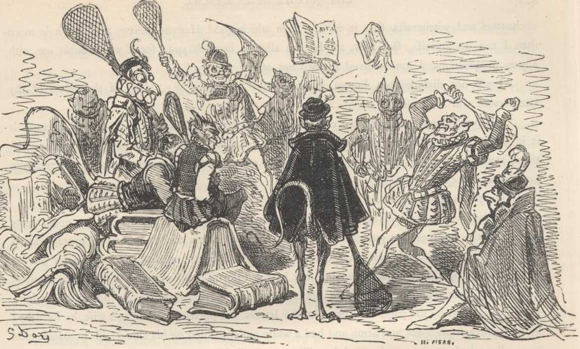 Ilustración de Gustave Doré vinculada al capítulo 70 de la Segunda Parte de Don Quijote; funciona como referencia visual del capítulo y no necesariamente de cada detalle de «Los duques siguieron gastando ingenio en hacer sufrir a sus huéspedes».