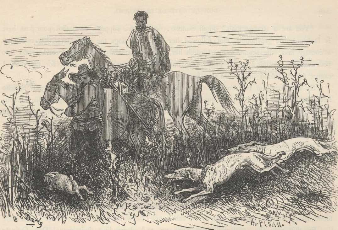 Don Quijote y Sancho entran en su aldea durante la escena de los presagios del capítulo 73.
